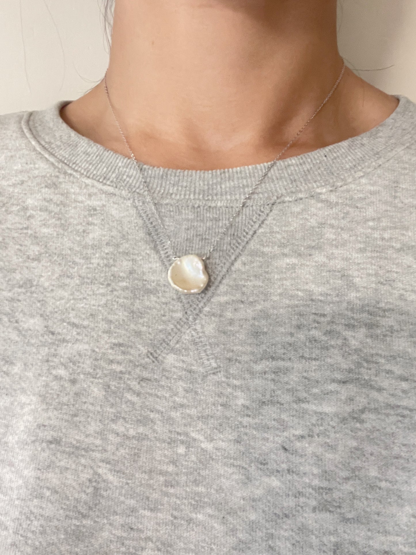 Collier pendentif sahra perle d‘eau douce